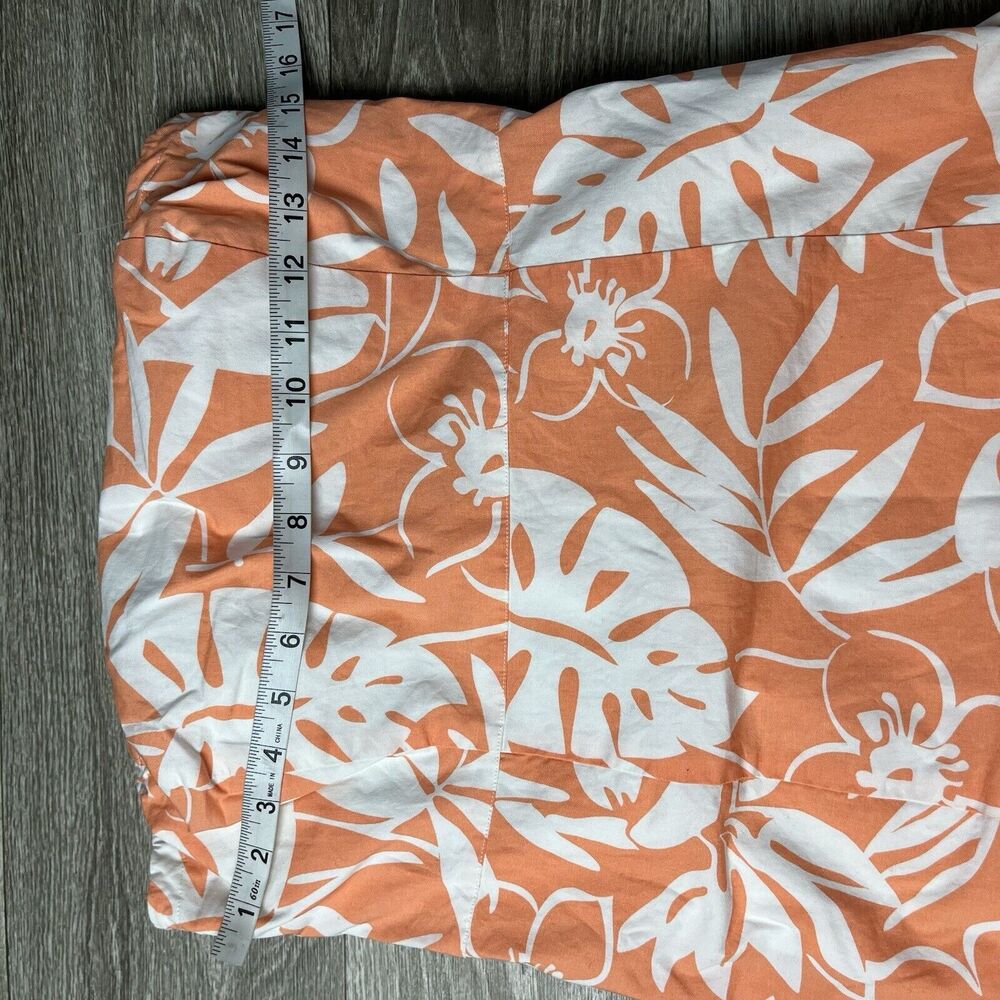 Vineyard Vines  Strapless Orange Floral Print Dress Size 6 - Picture 3 of 8